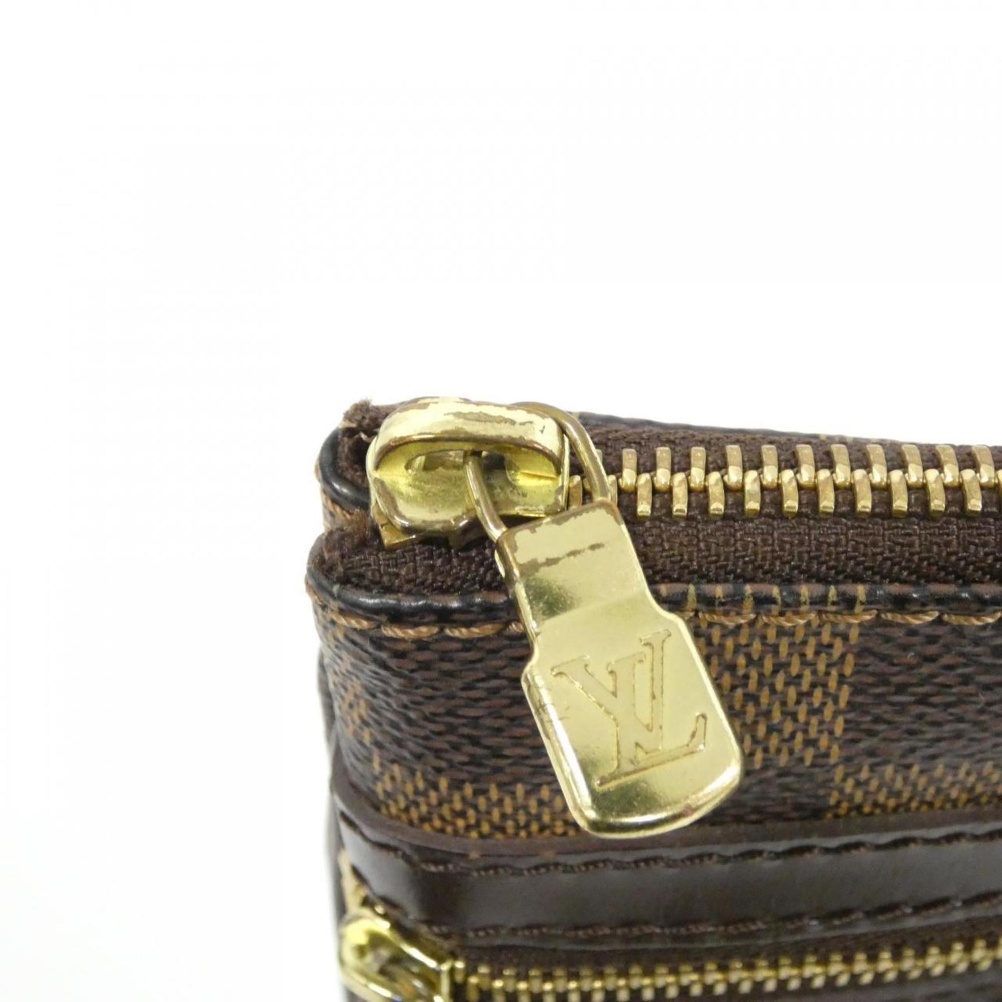 Louis Vuitton Ebene Coated Canvas Pochette Shoulder Bag (Pre-Owned)