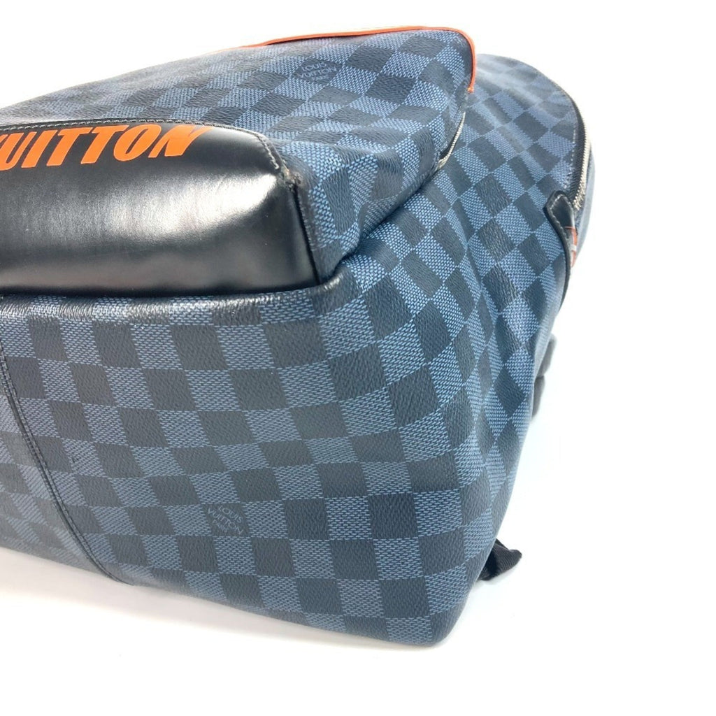 Louis Vuitton Damier Cobalt Navy Orange Backpack (Pre-Owned)