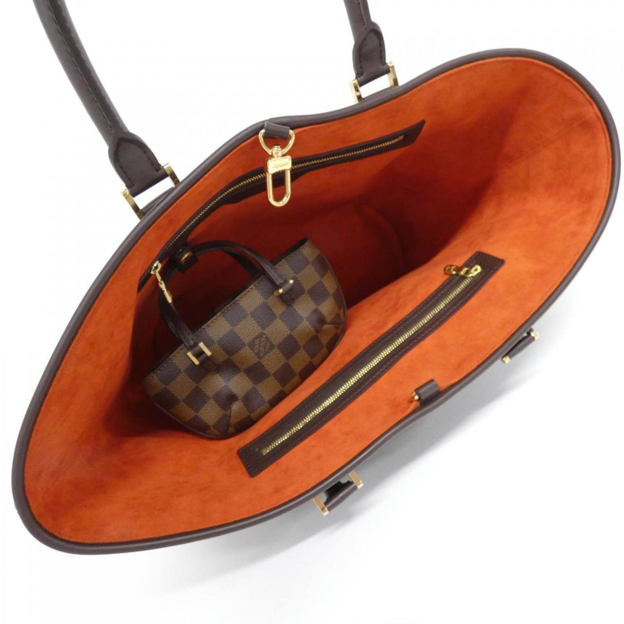 Louis Vuitton Brown Coated Canvas Handbag (Pre-Owned)
