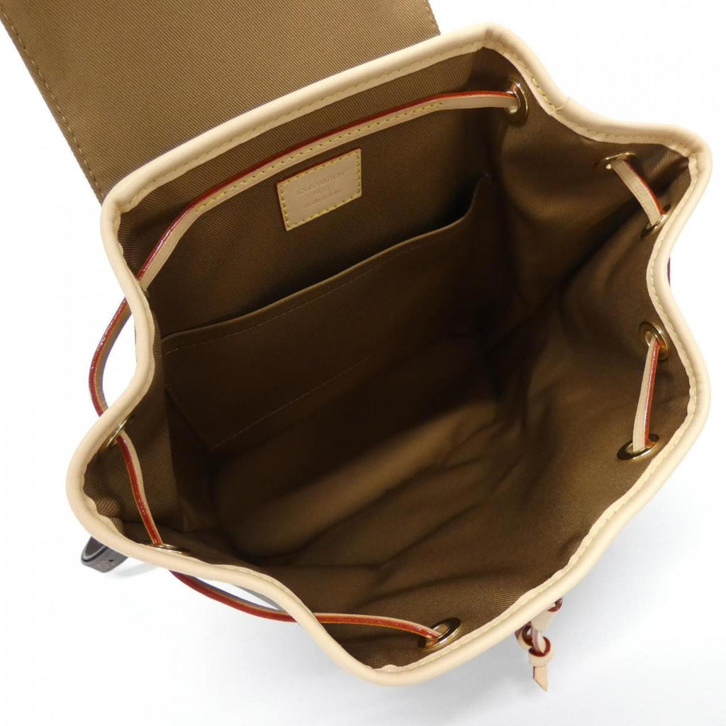 Louis Vuitton Monogram Marron Coated Canvas Backpack (Pre-Owned)