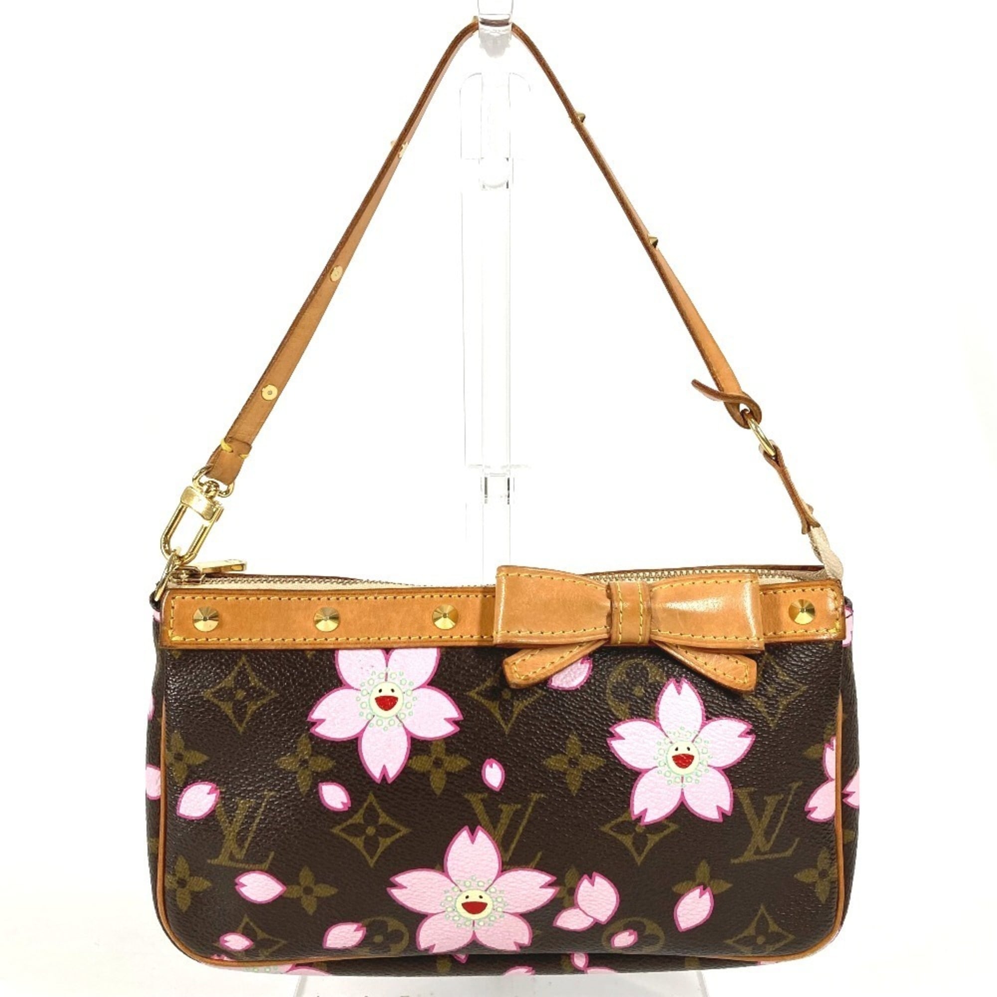 Louis Vuitton Monogram Cherry Blossom Brown Pink Monogram Handbag Shoulder Bag (Pre-Owned)
