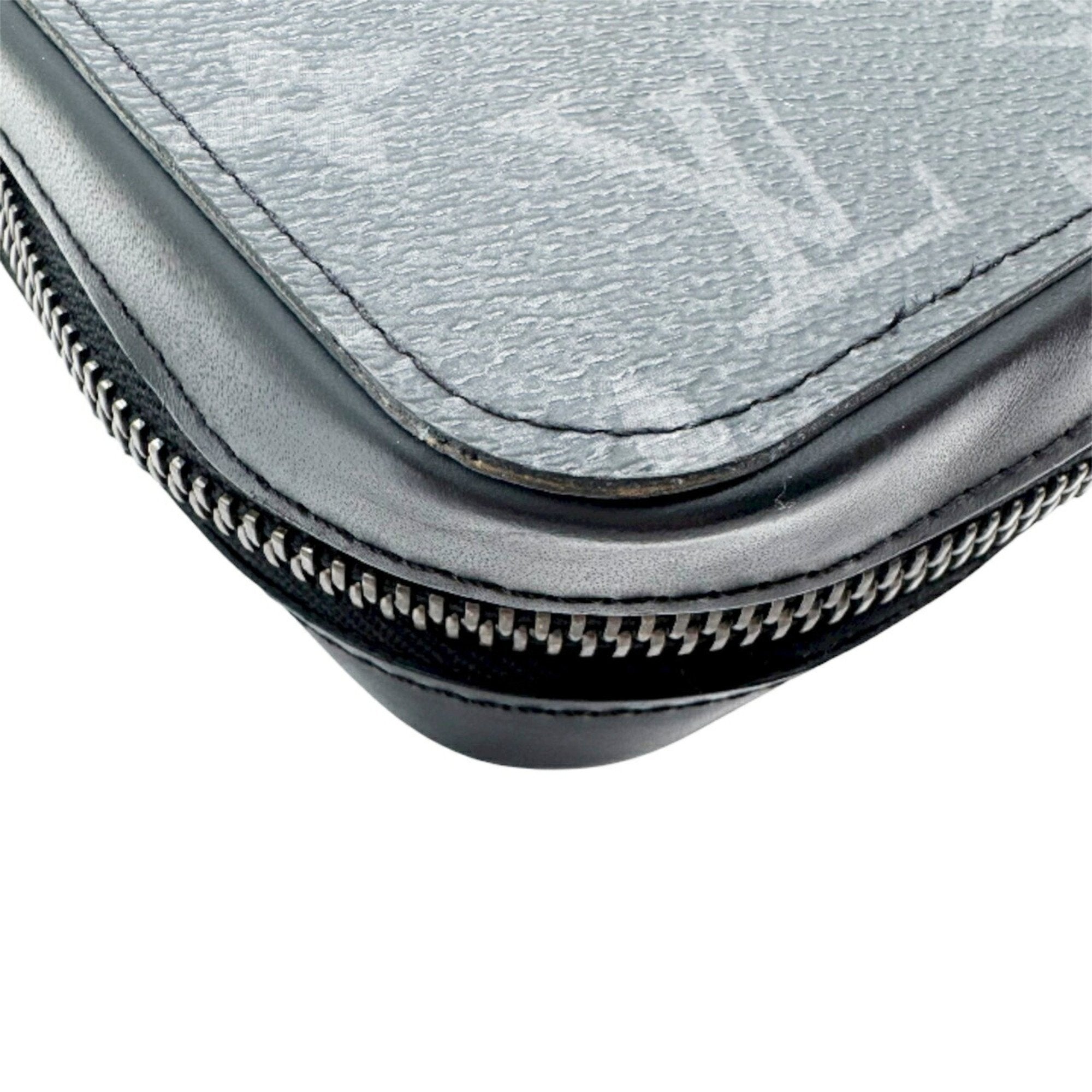 Louis Vuitton Black Gray Monogram Eclipse Monogram Eclipse Long Wallet (Bi-Fold) (Pre-Owned)