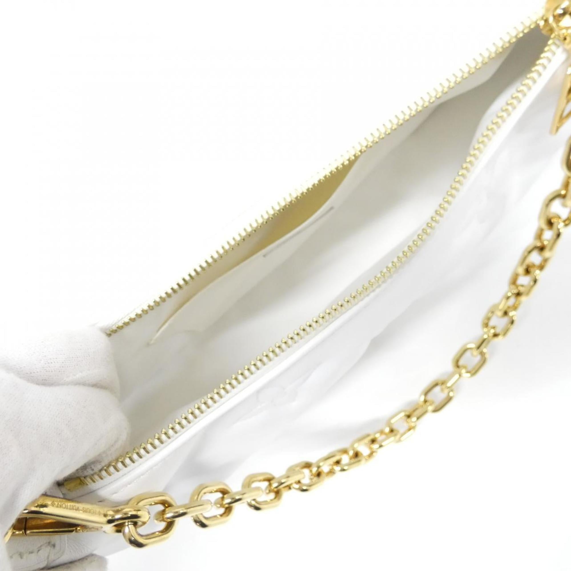 Louis Vuitton Off-White White Leather Shoulder Bag (Pre-Owned)