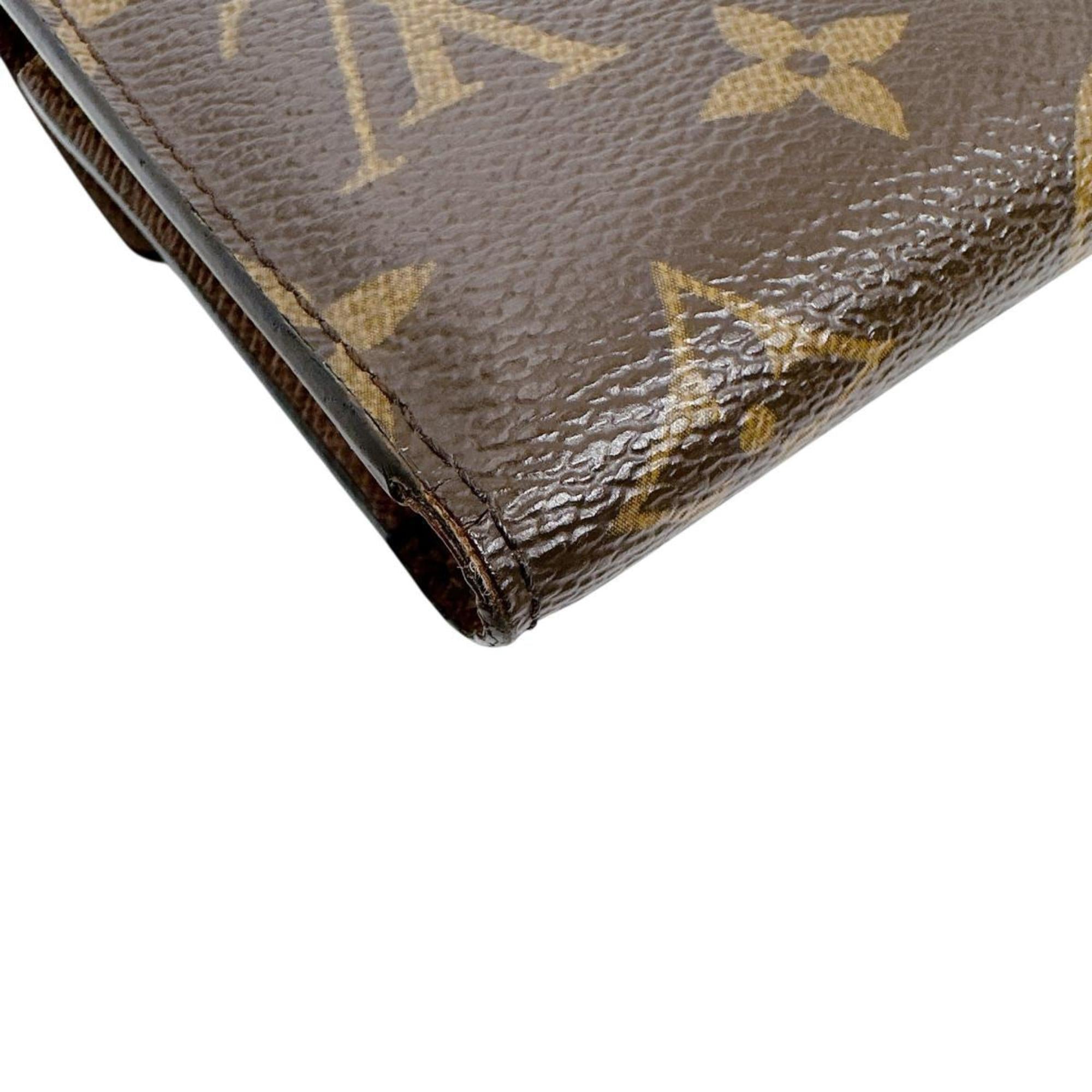 Louis Vuitton Monogram Brown Monogram Wallet (Tri-Fold) (Pre-Owned)