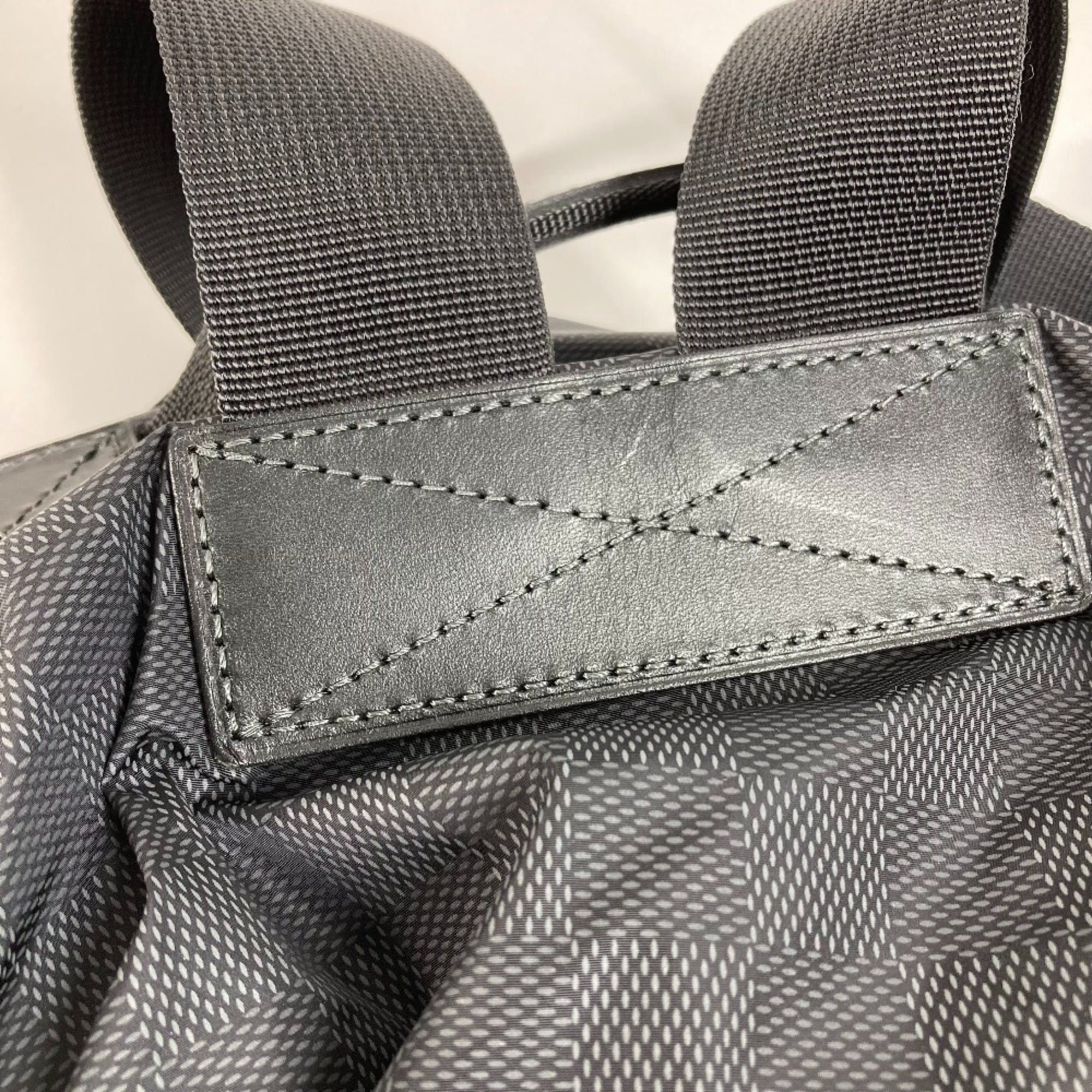 Louis Vuitton Damier Aventure Black Leather Nylon Backpack (Pre-Owned)