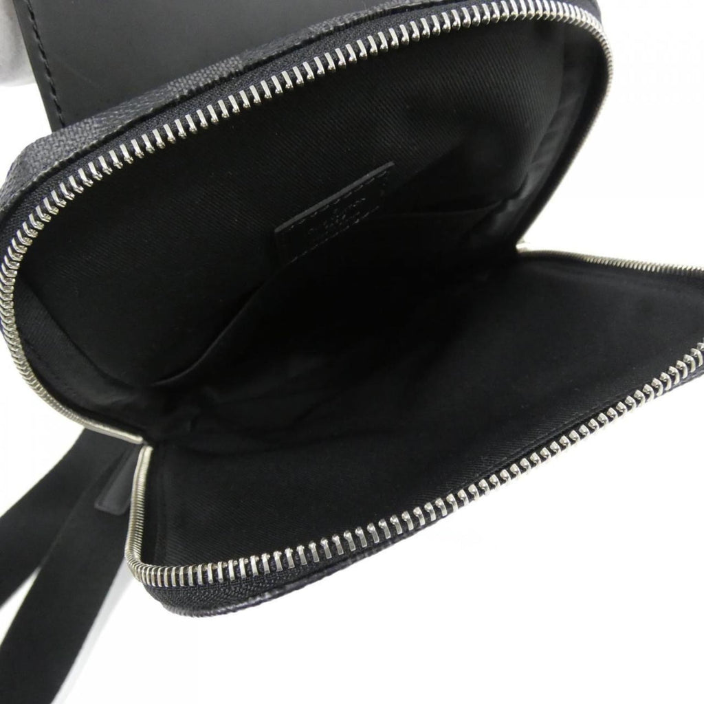 Louis Vuitton Dark Gray Gray Coated Canvas Shoulder Bag (Pre-Owned)