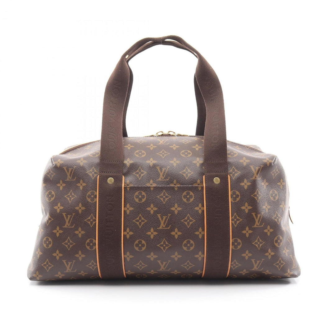 Louis Vuitton Brown Monogram Coated Canvas Leather Boston Bag (Pre-Owned)