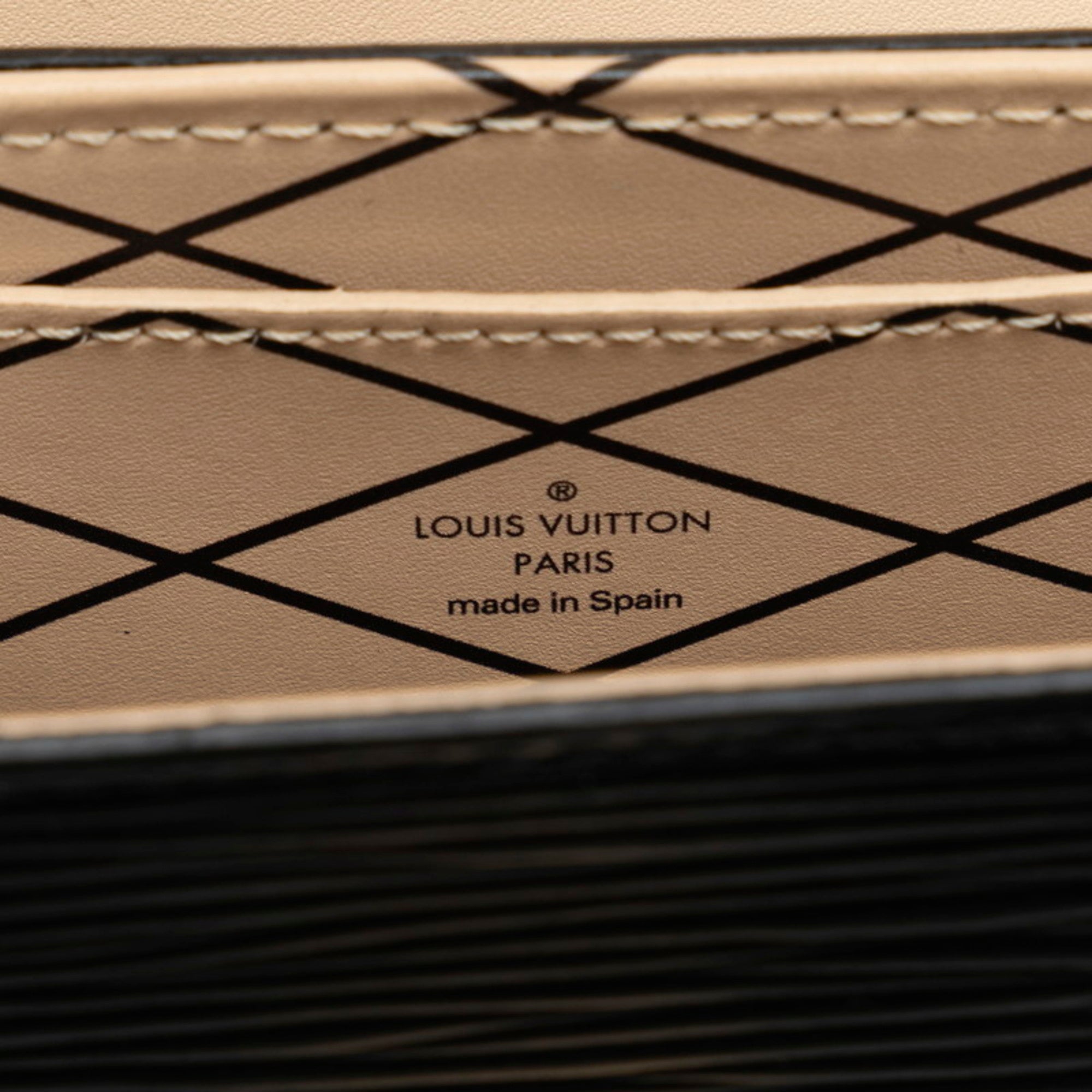 Louis Vuitton Black Noir Leather Shoulder Bag (Pre-Owned)