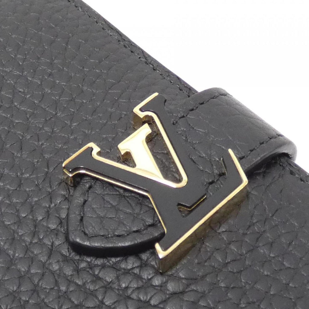Louis Vuitton Taurillon Black Leather Wallet (Bi-Fold) (Pre-Owned)