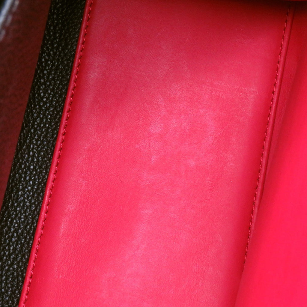 Louis Vuitton Noir Rouge Leather Handbag Shoulder Bag (Pre-Owned)