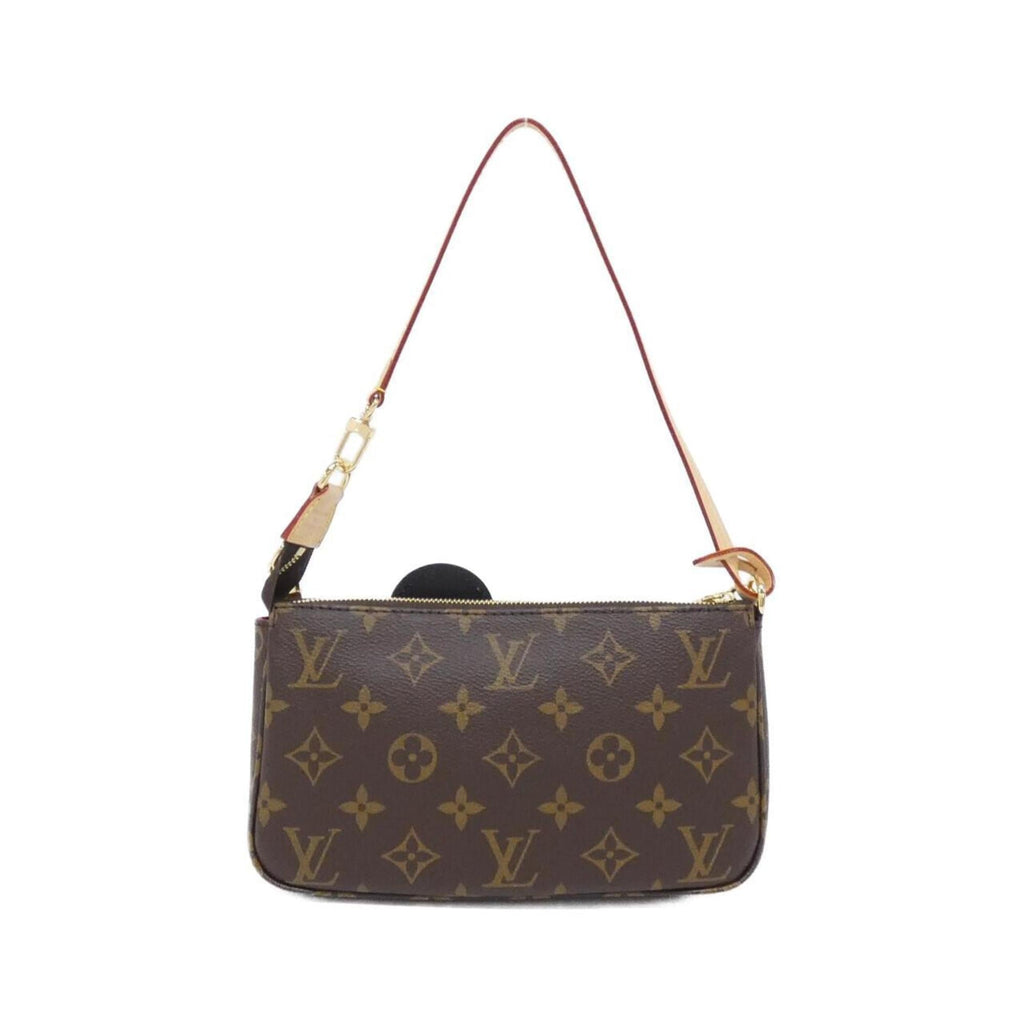 Louis Vuitton Marron Coated Canvas Pochette Pouch (Pre-Owned)