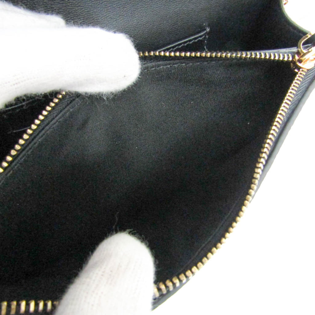 Virtus Chain Wallet La Greca Signature Coated Canvas