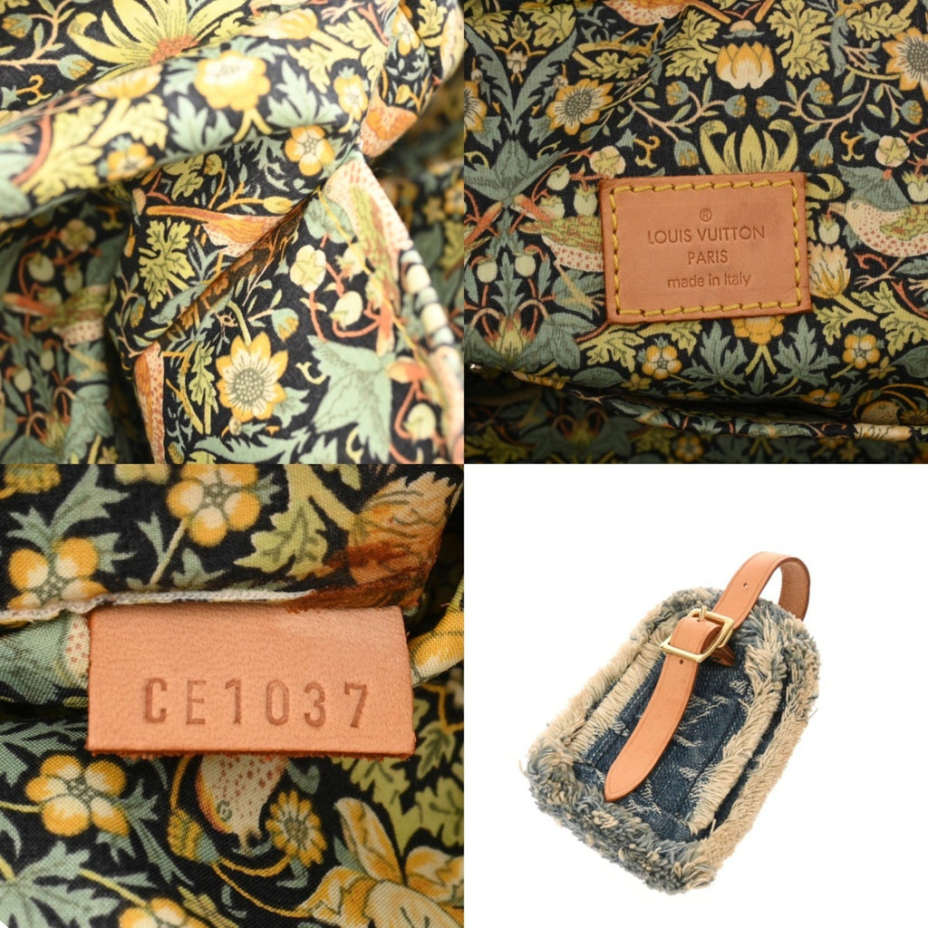 Louis Vuitton Monogram Denim Blue Monogram Denim Handbag (Pre-Owned)