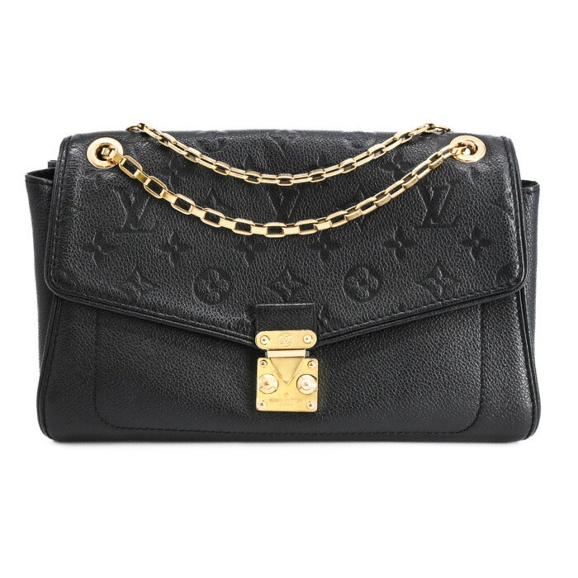 Louis Vuitton Black Noir Monogram Empreinte Handbag Shoulder Bag (Pre-Owned)