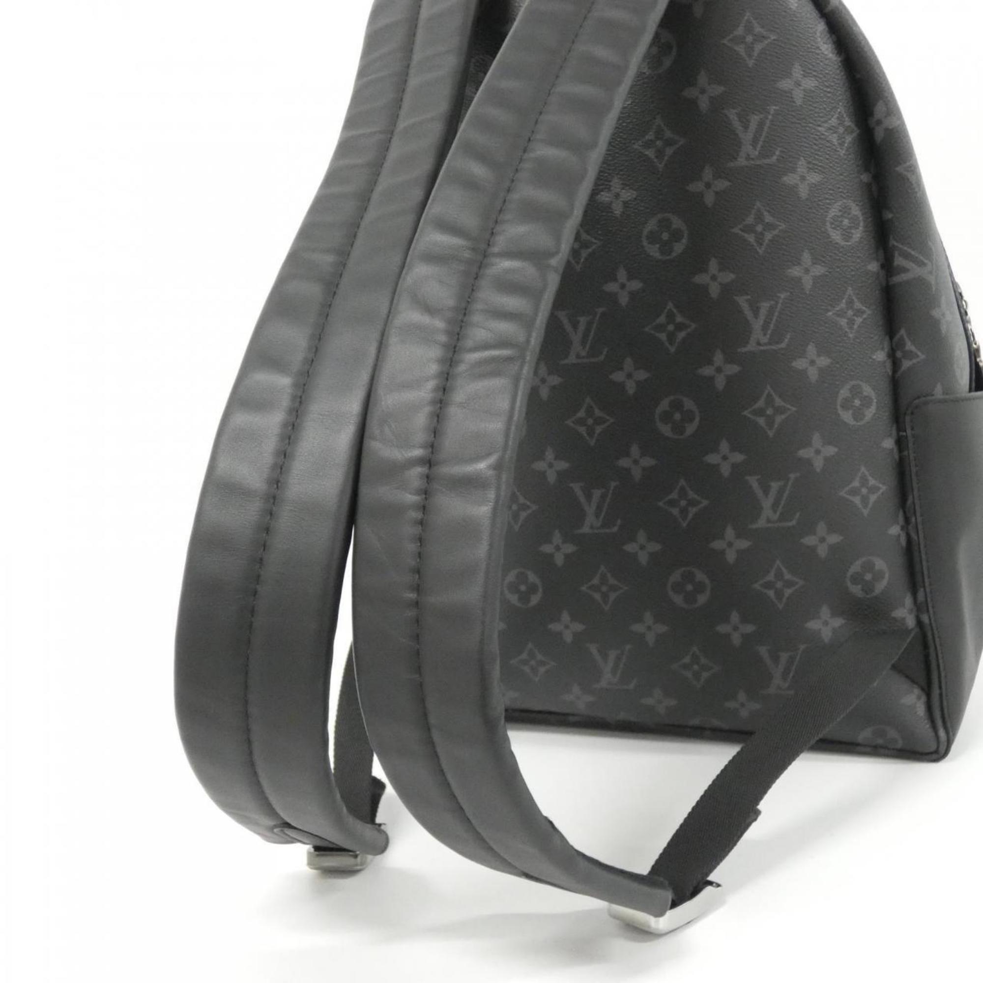 Louis Vuitton Black Coated Canvas Backpack (Pre-Owned)