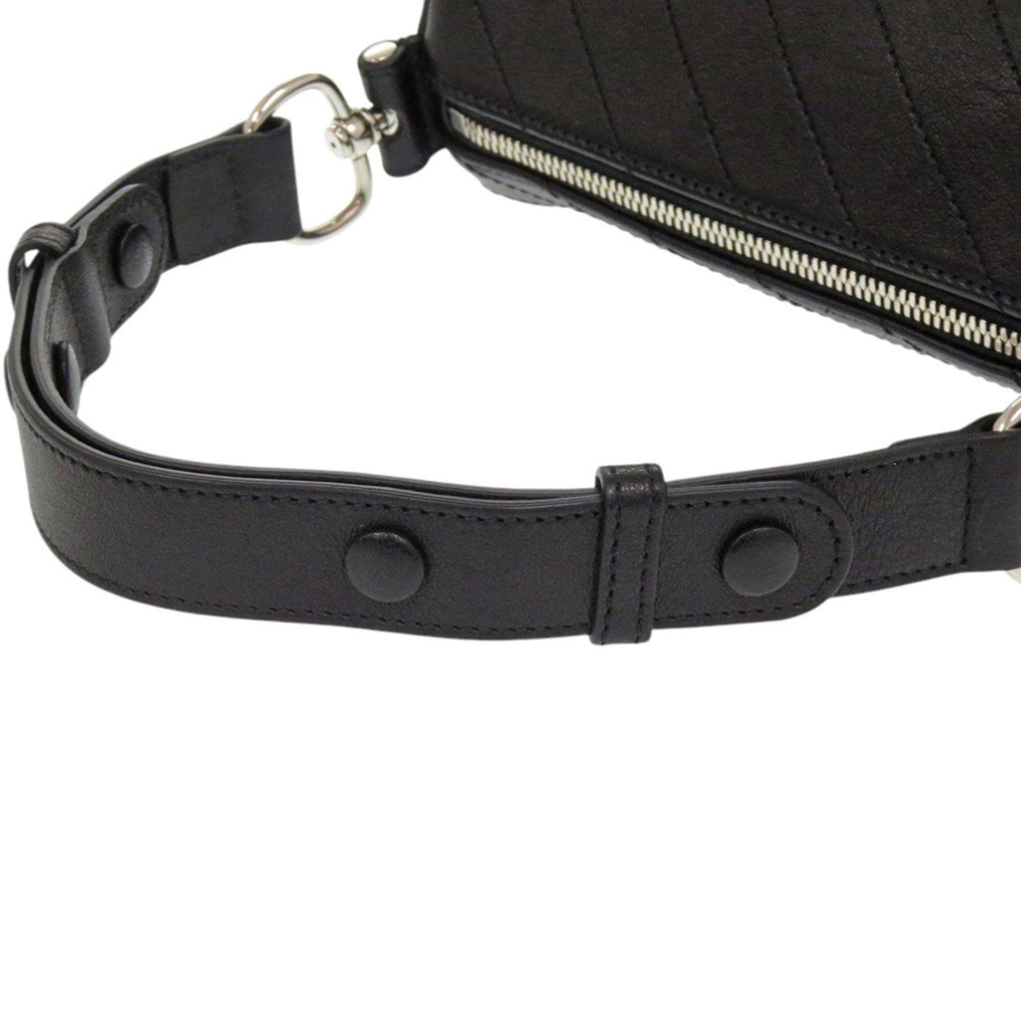 Blondie Shoulder Bag Diagonal Quilted Leather Mini
