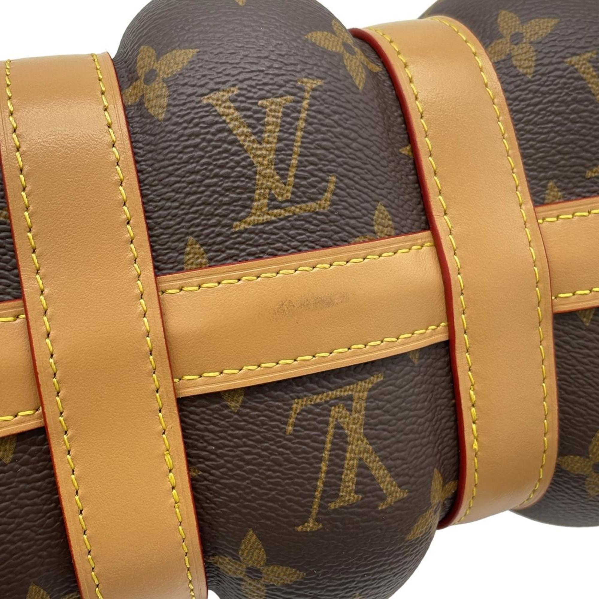 Louis Vuitton Marron Coated Canvas Boston Bag (Pre-Owned)