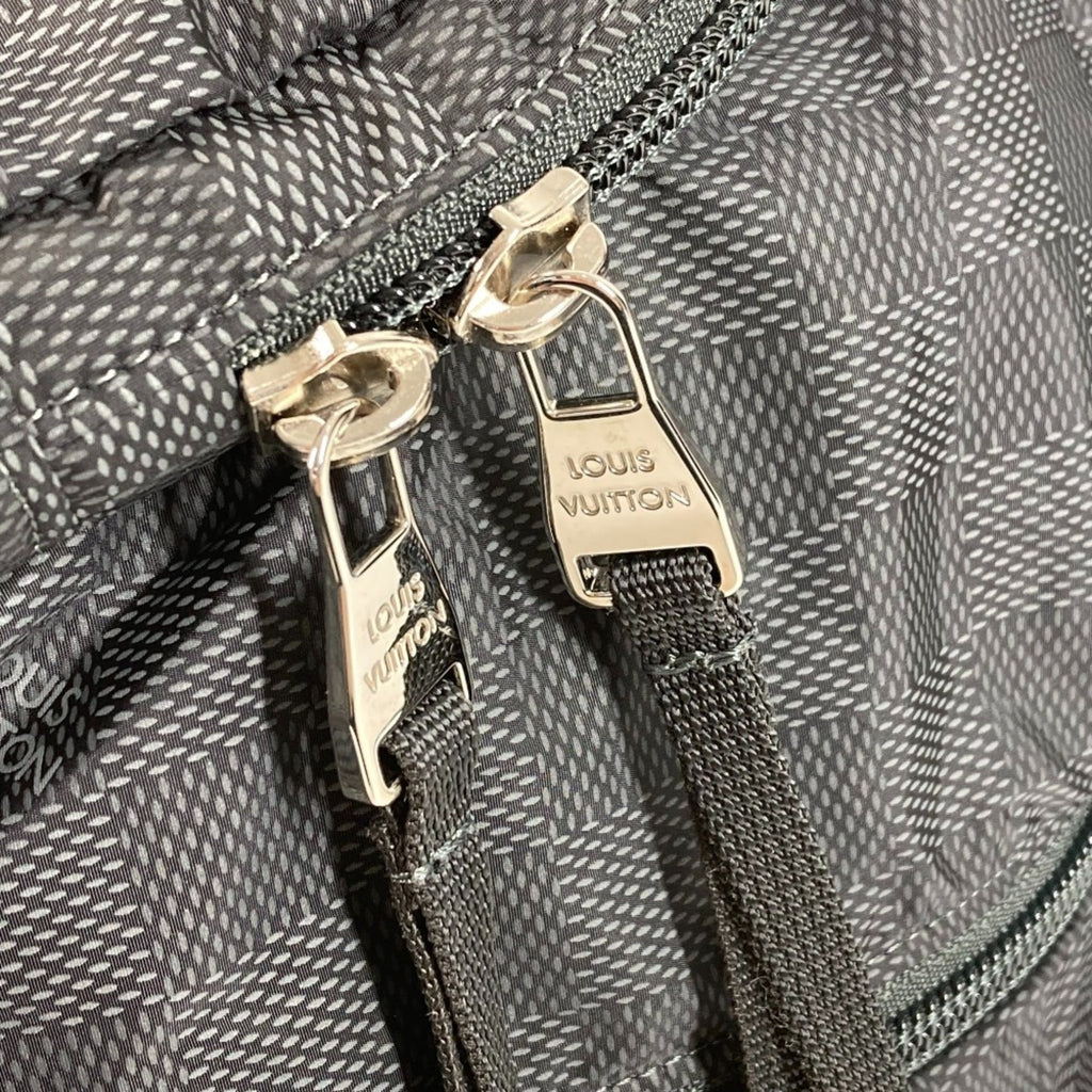 Louis Vuitton Damier Aventure Black Leather Nylon Backpack (Pre-Owned)