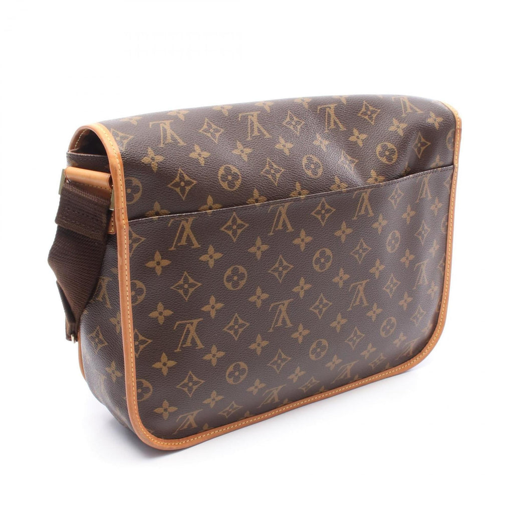 Louis Vuitton Brown Coated Canvas Leather Shoulder Bag (Pre-Owned)