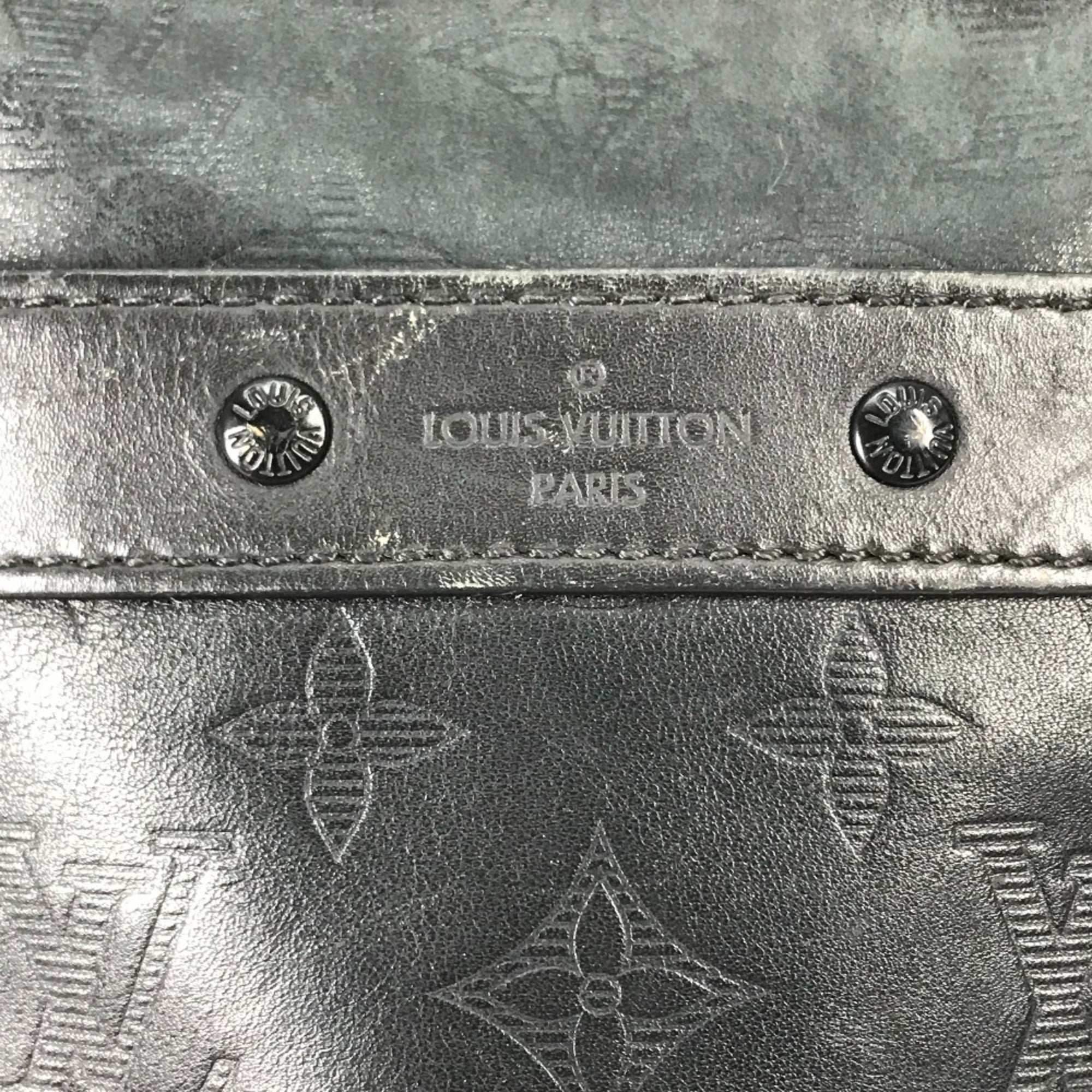 Louis Vuitton Monogram Shadow Black Galle Monogram Shadow Pochette Shoulder Bag (Pre-Owned)