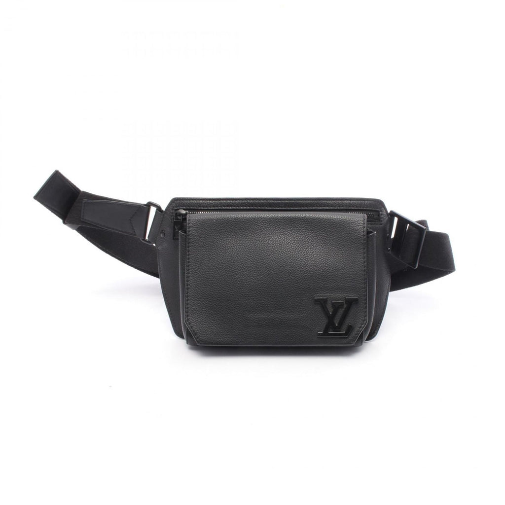 Louis Vuitton Black Noir Leather Fanny Pack (Pre-Owned)