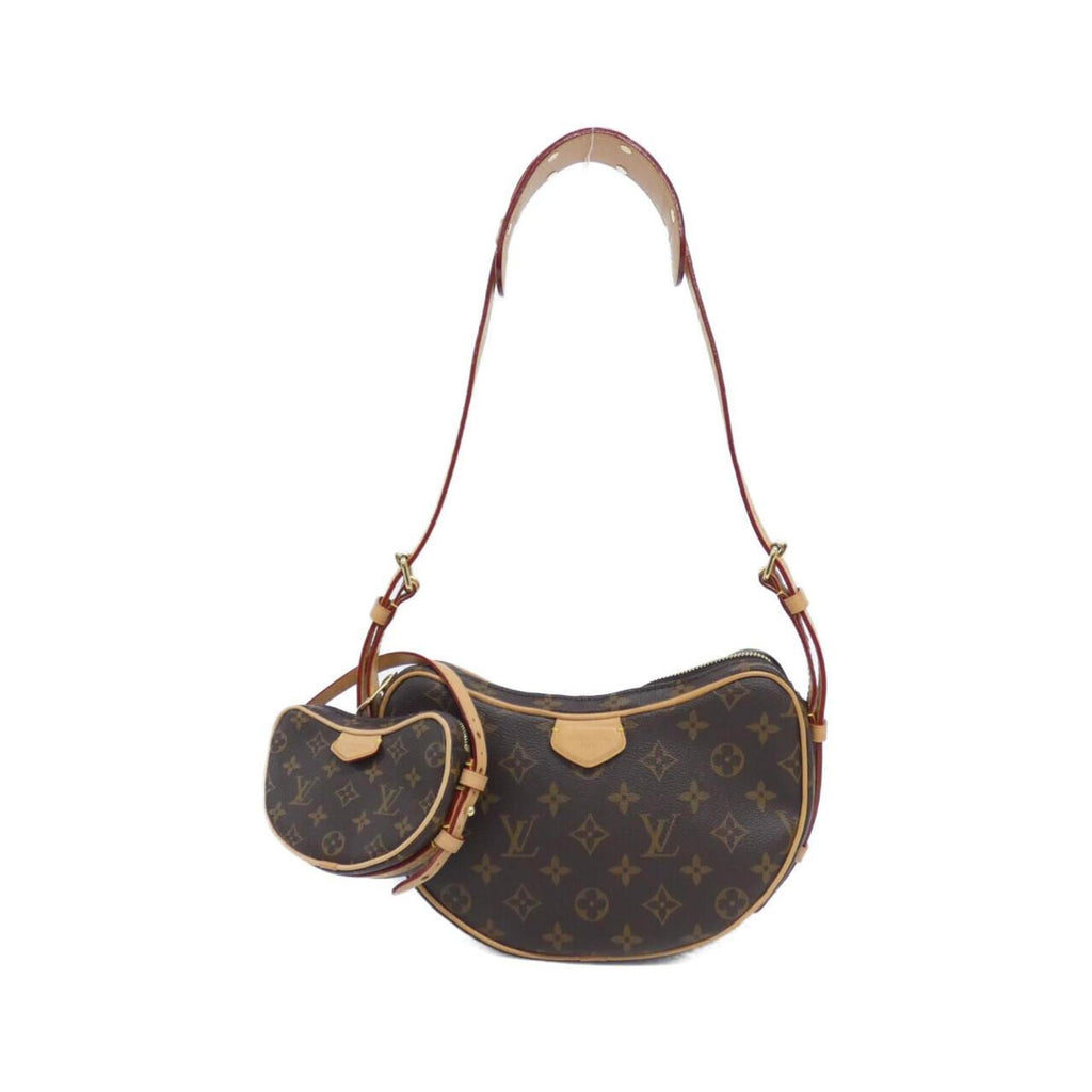 Louis Vuitton Marron Coated Canvas Pouch Shoulder Bag (Pre-Owned)