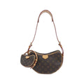 Louis Vuitton Marron Coated Canvas Pouch Shoulder Bag (Pre-Owned)