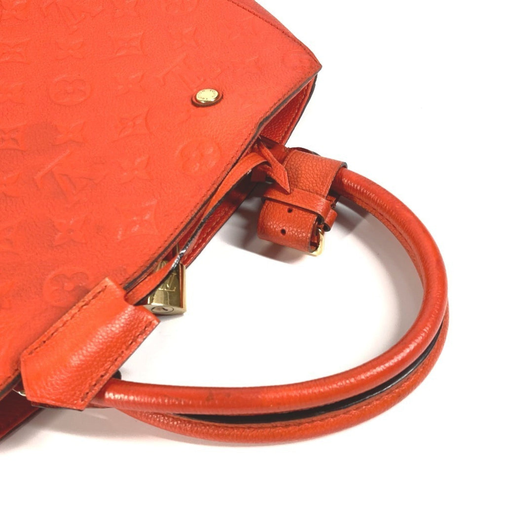 Louis Vuitton Orange Monogram Empreinte Handbag Shoulder Bag Tote Bag (Pre-Owned)