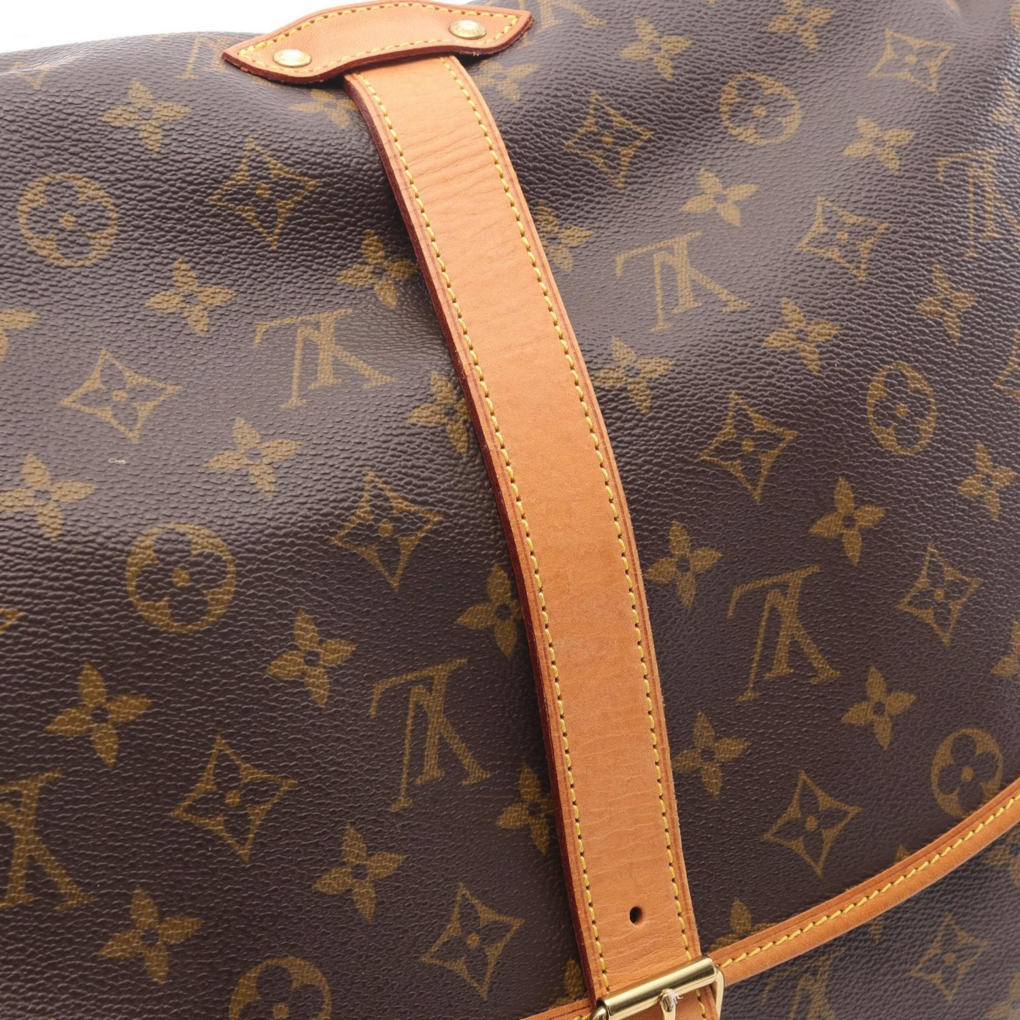 Louis Vuitton Brown Monogram Coated Canvas Pvc Leather Shoulder Bag (Pre-Owned)