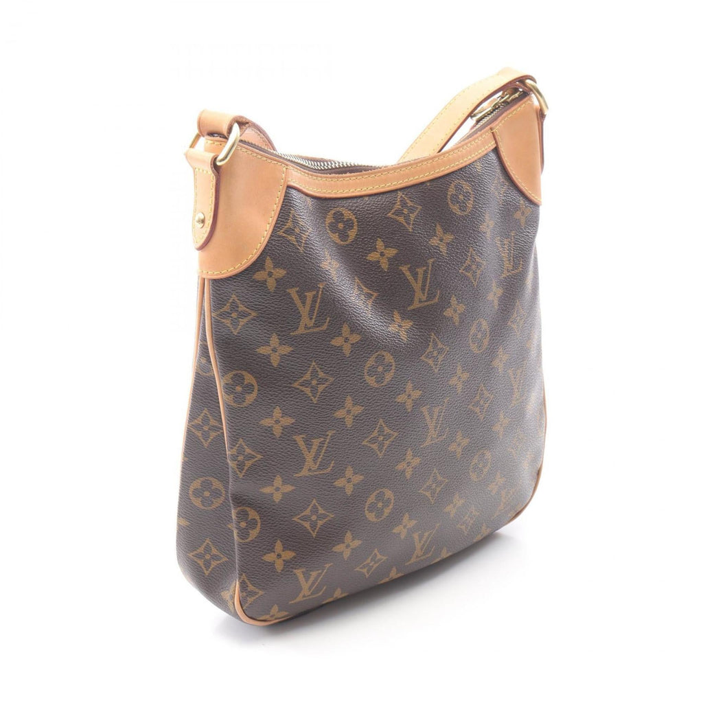 Louis Vuitton Brown Coated Canvas Leather Shoulder Bag (Pre-Owned)