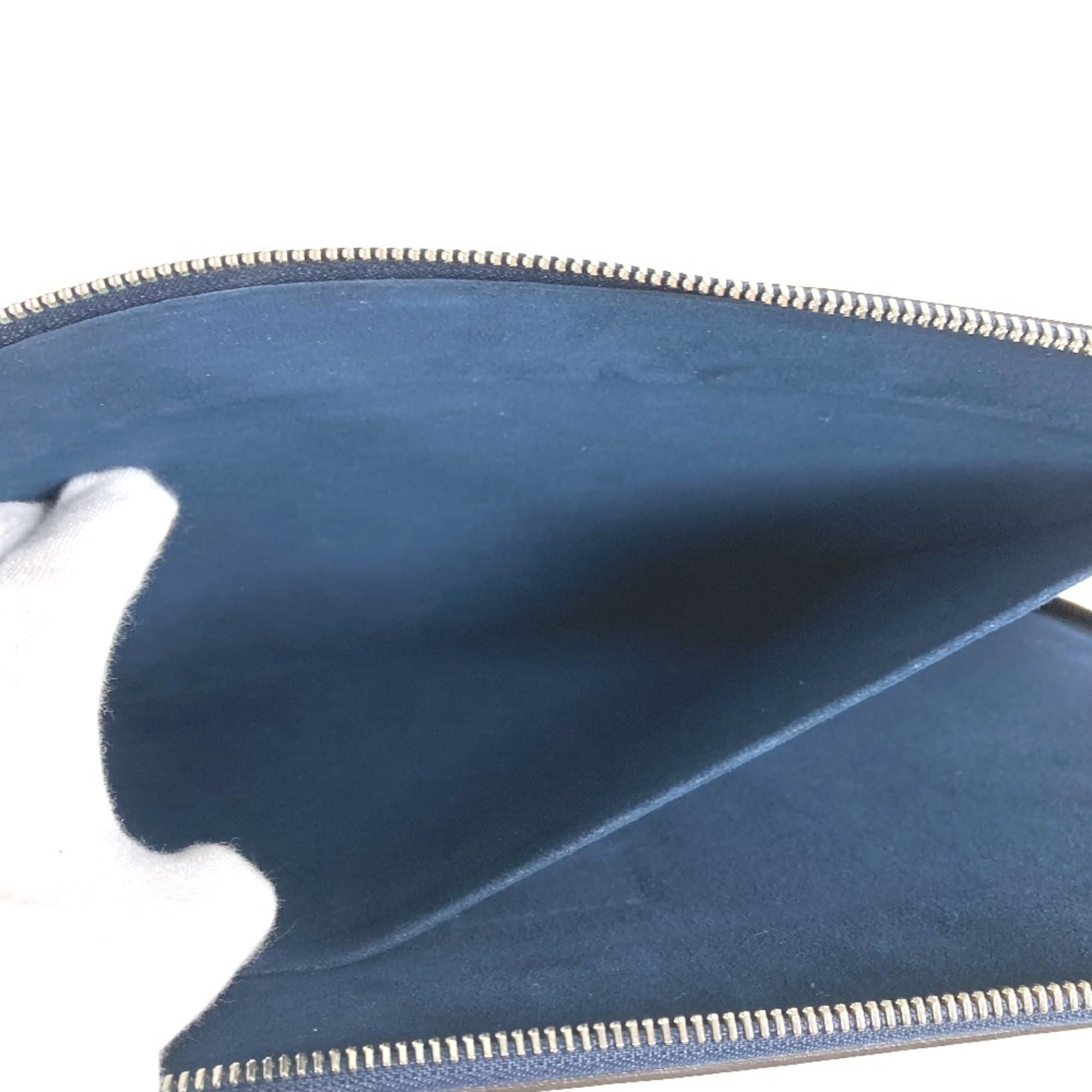 Louis Vuitton Epi Navy Blue Epi Leather Clutch Bag Pochette (Pre-Owned)