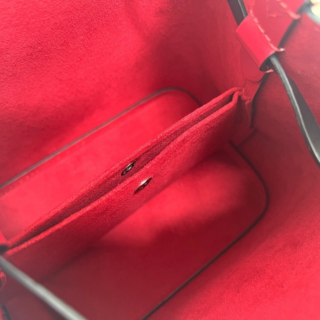 Louis Vuitton Black Red Color Tricolor White Epi Leather Shoulder Bag (Pre-Owned)