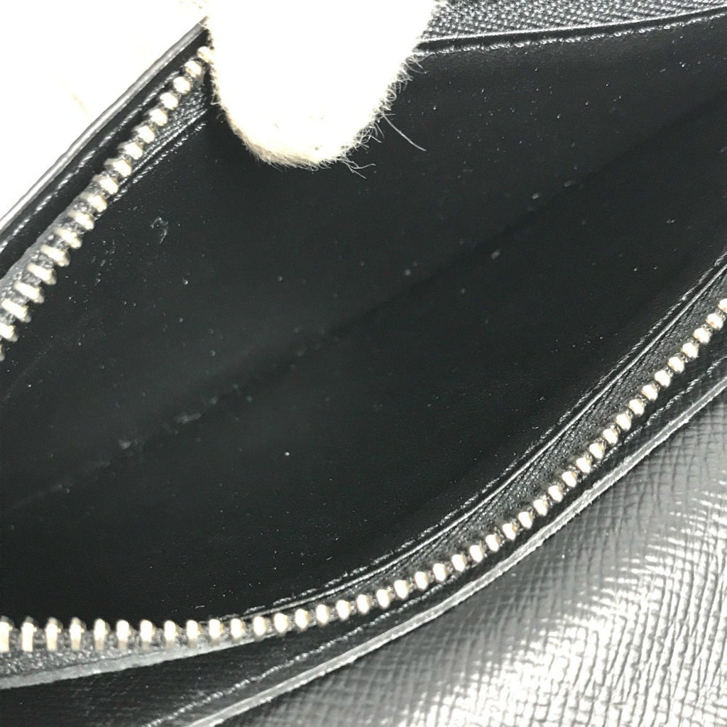 Louis Vuitton Taiga Ardoise Black Taiga Leather Long Wallet (Bi-Fold) (Pre-Owned)