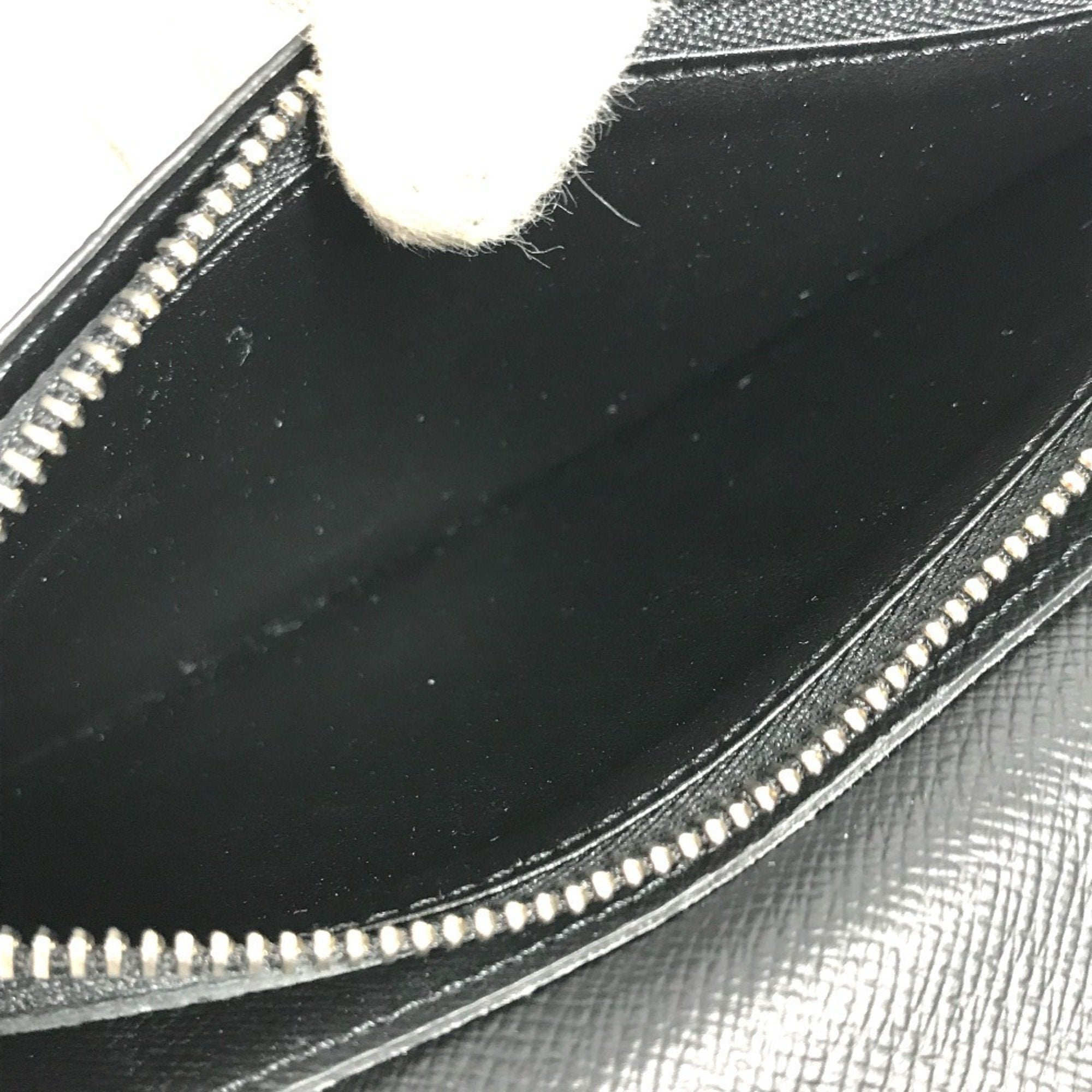 Louis Vuitton Taiga Ardoise Black Taiga Leather Long Wallet (Bi-Fold) (Pre-Owned)