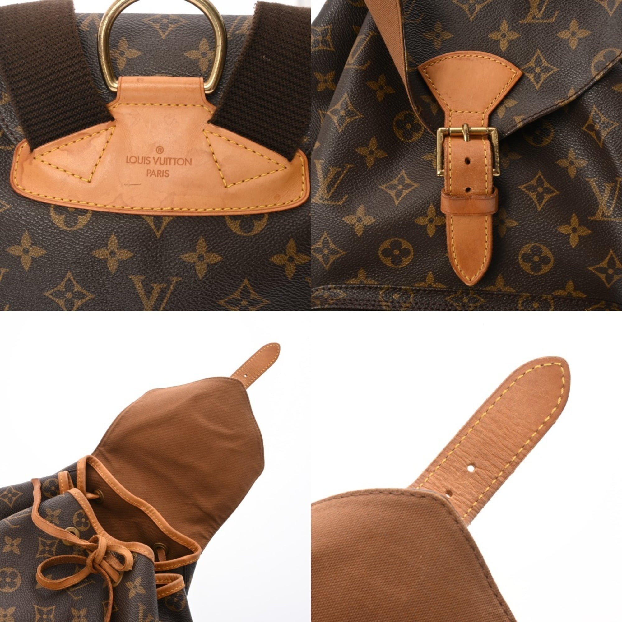 Louis Vuitton Brown Monogram Canvas Backpack (Pre-Owned)