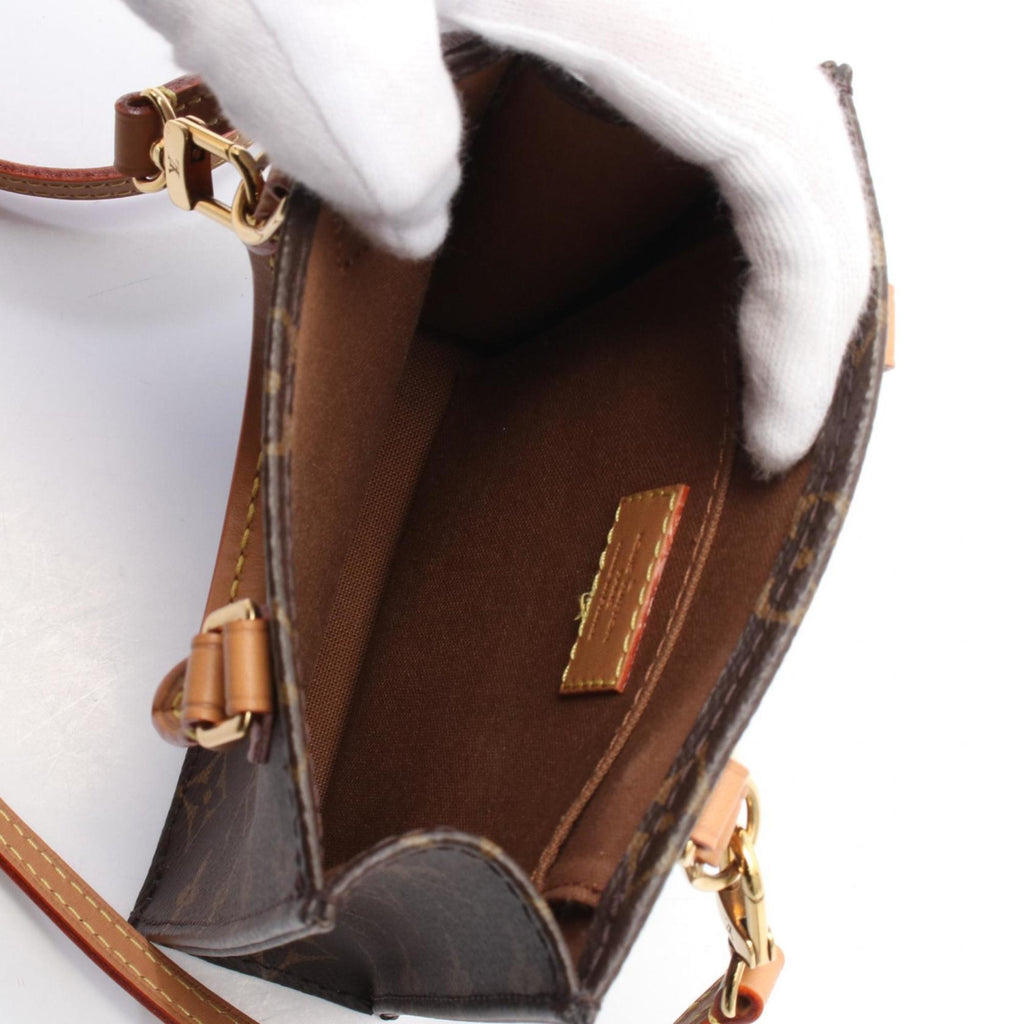 Louis Vuitton Brown Coated Canvas Leather Handbag (Pre-Owned)