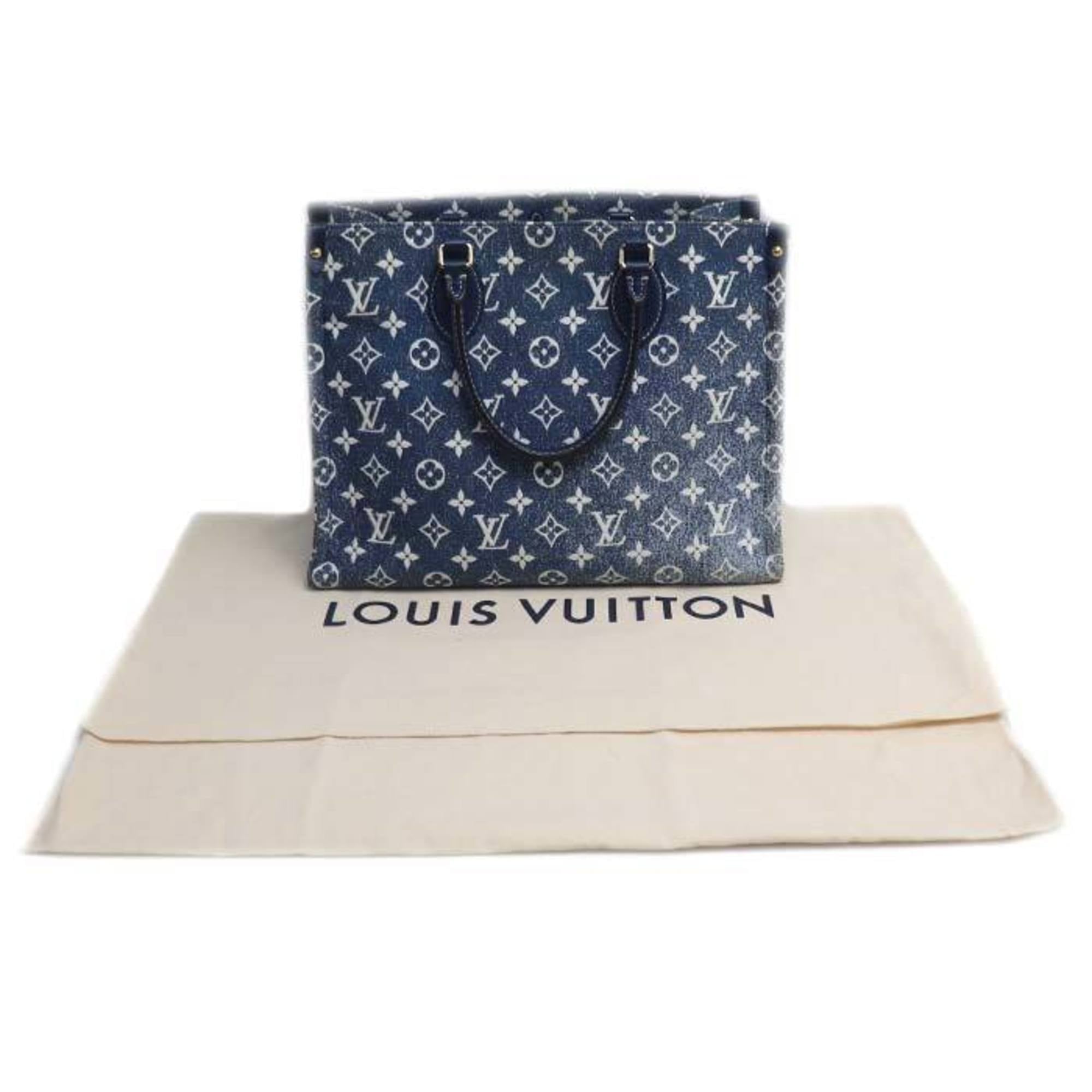 Louis Vuitton Blue Denim Shoulder Bag (Pre-Owned)