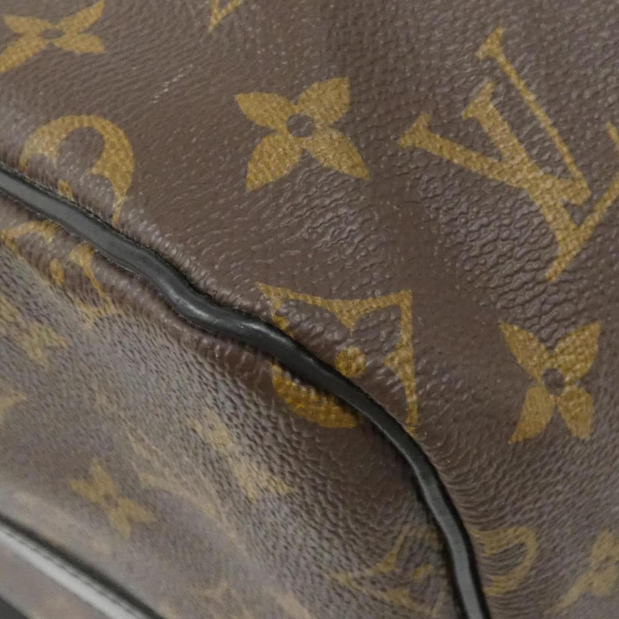 Louis Vuitton Marron Coated Canvas Boston Bag (Pre-Owned)