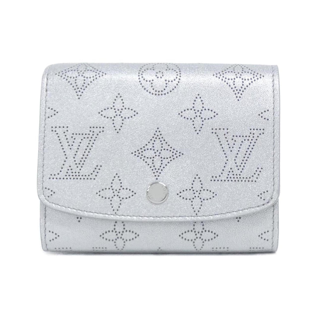 Louis Vuitton Mahina Silver Mahina Leather Wallet (Bi-Fold) (Pre-Owned)