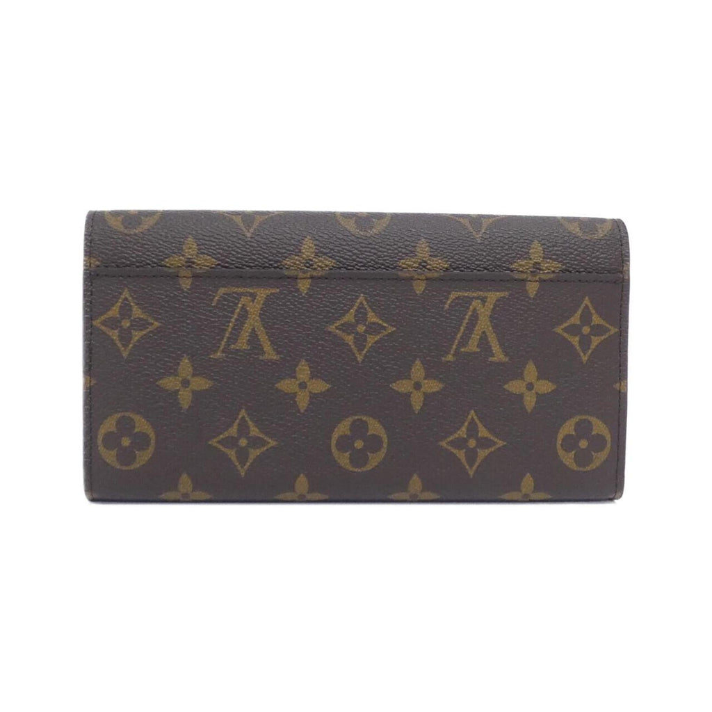 Louis Vuitton Brown Coated Canvas Long Wallet (Bi-Fold) (Pre-Owned)