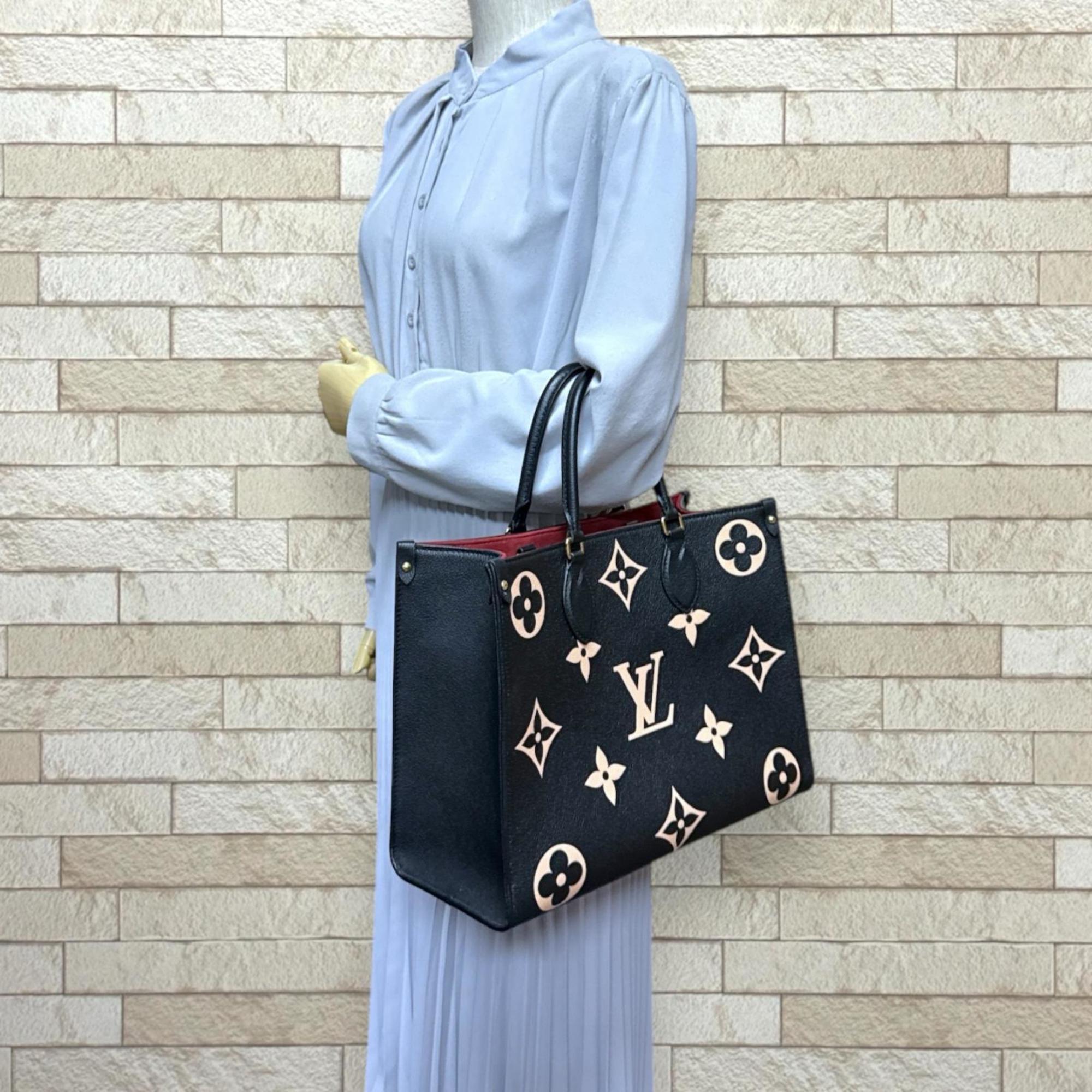 Louis Vuitton Beige Black Monogram Empreinte Shoulder Bag (Pre-Owned)