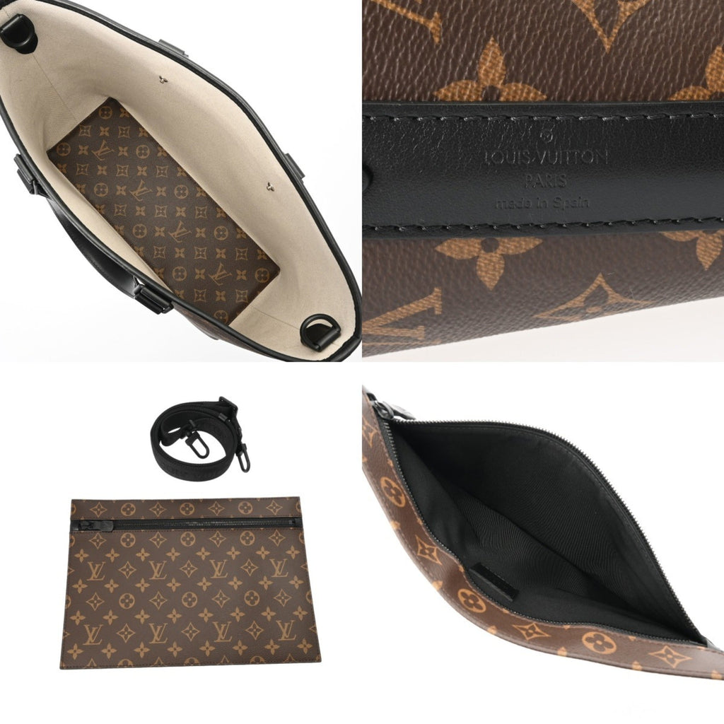 Louis Vuitton Monogram Macassar Brown Monogram Macassar Noir Tote Bag (Pre-Owned)