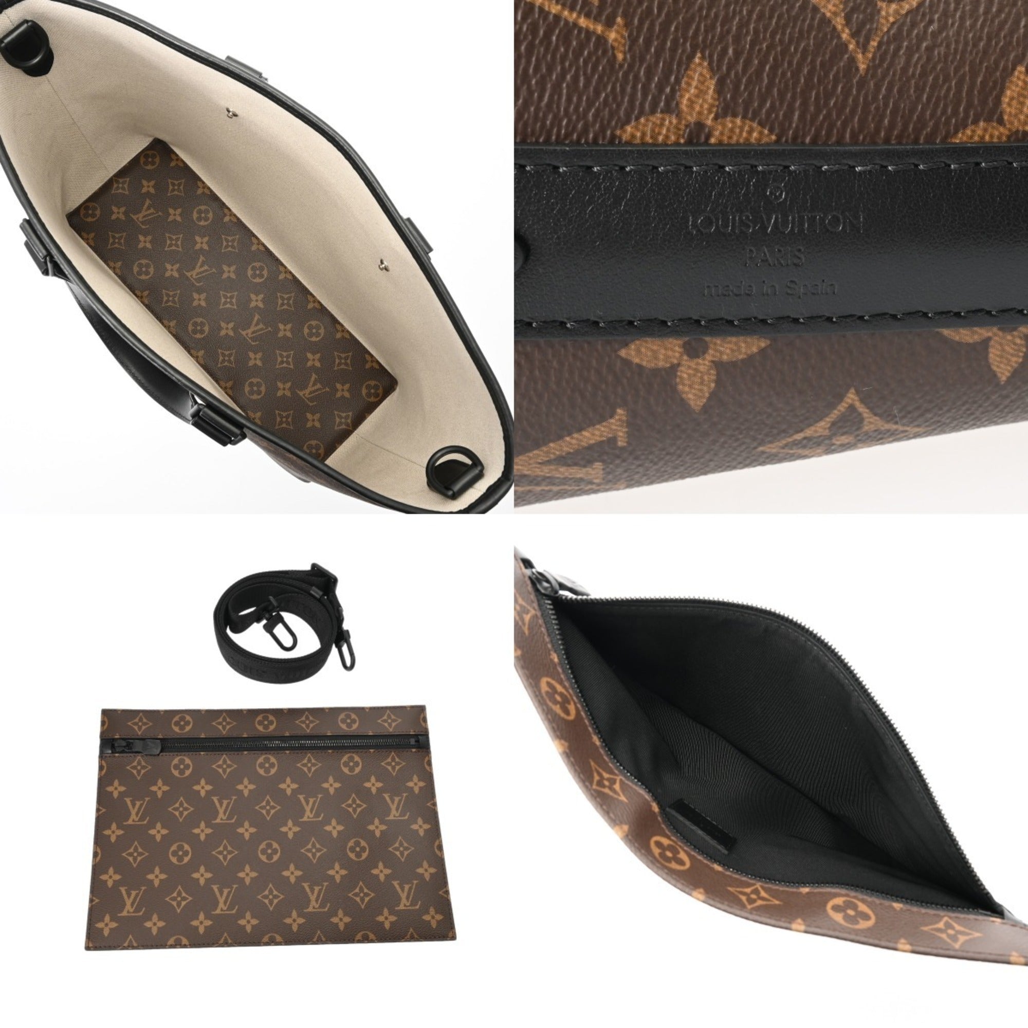 Louis Vuitton Monogram Macassar Brown Monogram Macassar Noir Tote Bag (Pre-Owned)