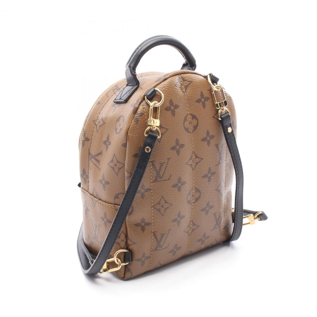 Louis Vuitton Brown Coated Canvas Leather Backpack (Pre-Owned)