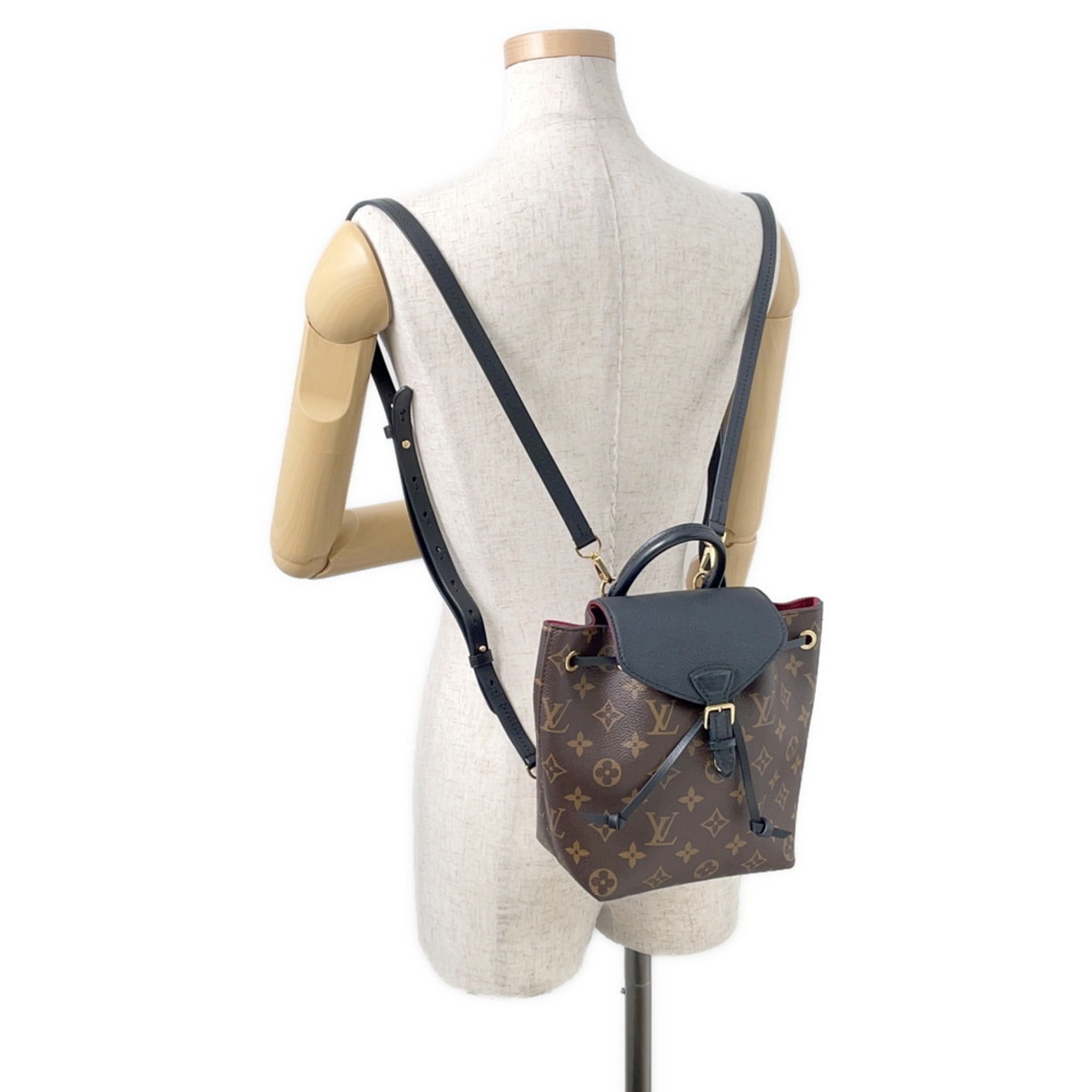 Louis Vuitton Monogram Red Color Monogram Leather Backpack (Pre-Owned)