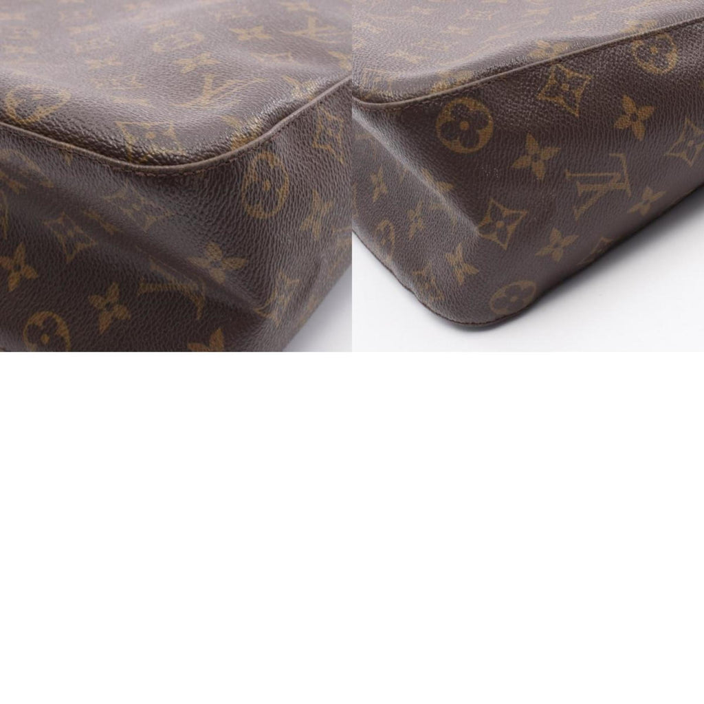 Louis Vuitton Monogram Brown Coated Canvas Leather Shoulder Bag (Pre-Owned)