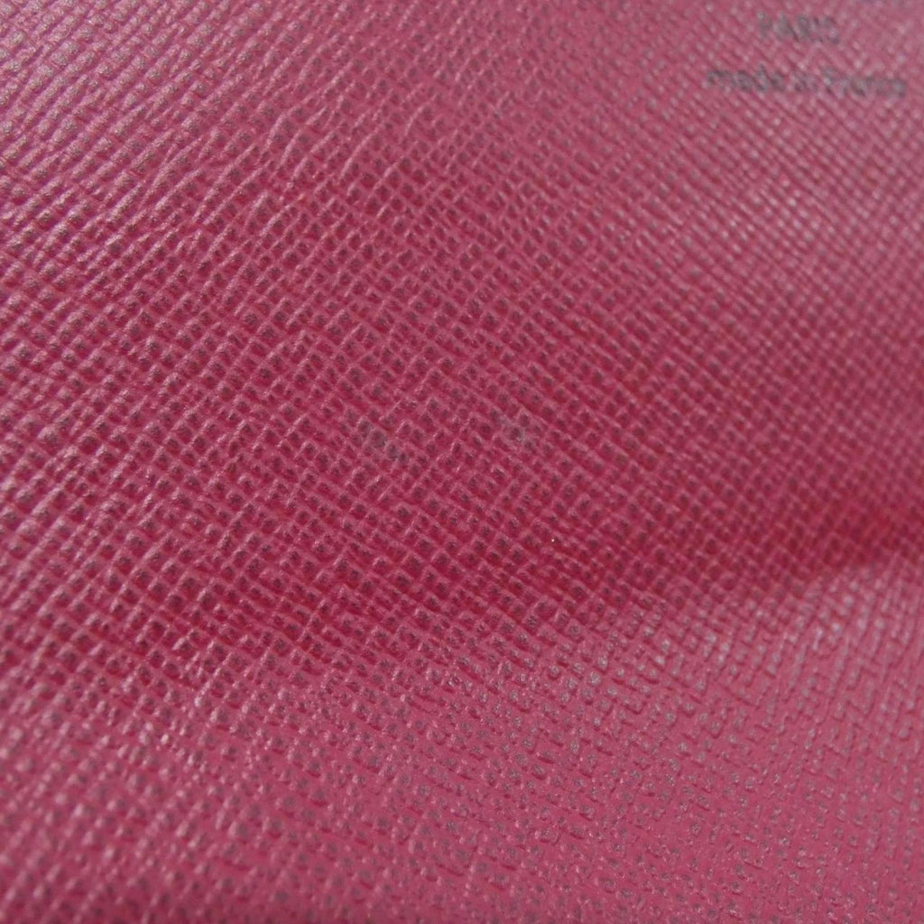 Louis Vuitton Monogram Fuchsia Marron Coated Canvas Long Wallet (Bi-Fold) (Pre-Owned)