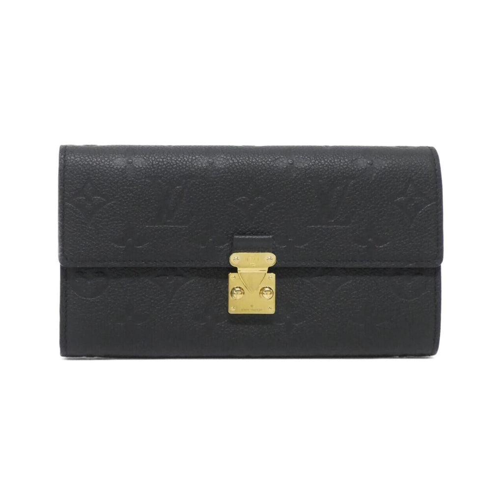 Louis Vuitton Black Monogram Empreinte Long Wallet (Bi-Fold) (Pre-Owned)