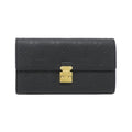 Louis Vuitton Black Monogram Empreinte Long Wallet (Bi-Fold) (Pre-Owned)