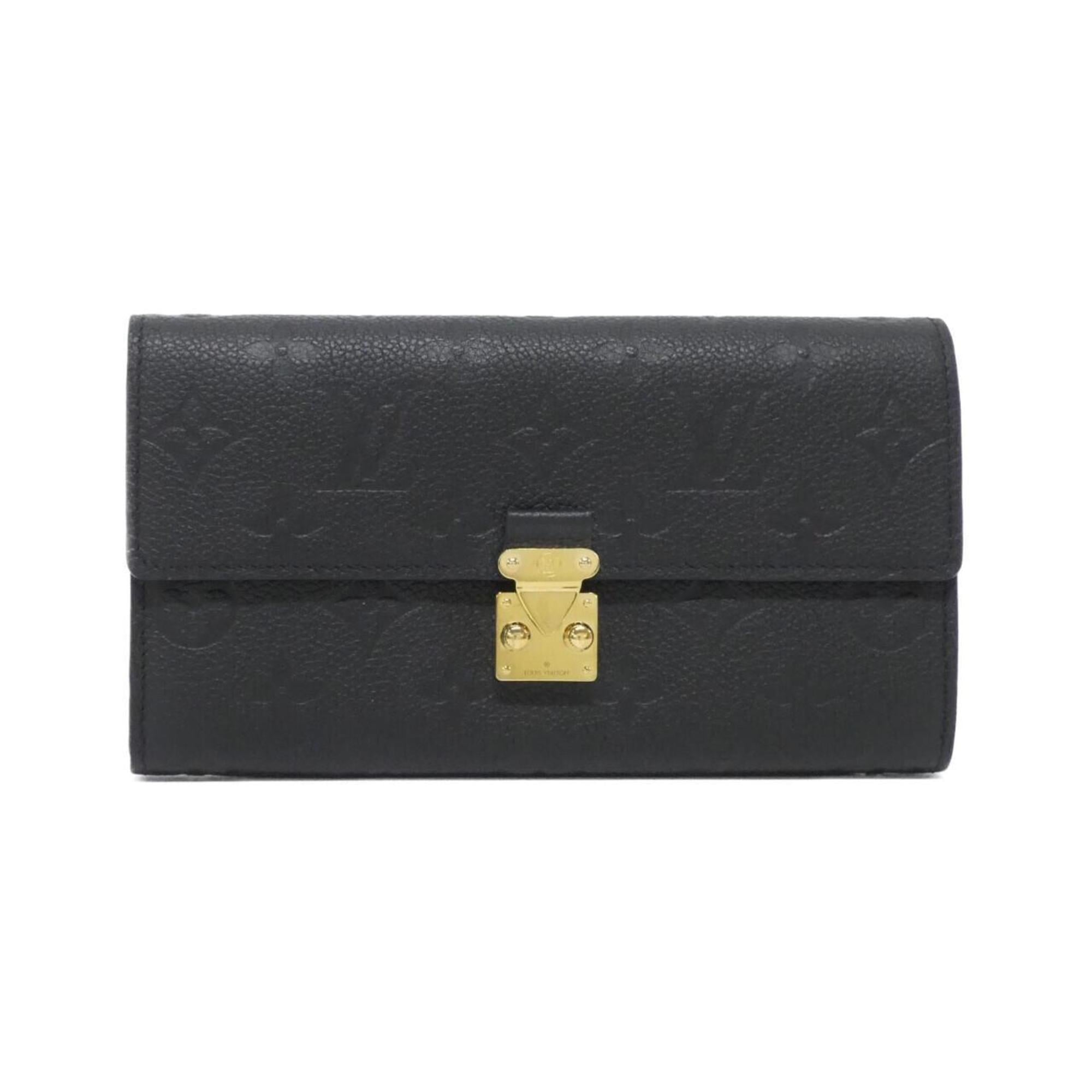 Louis Vuitton Black Monogram Empreinte Long Wallet (Bi-Fold) (Pre-Owned)